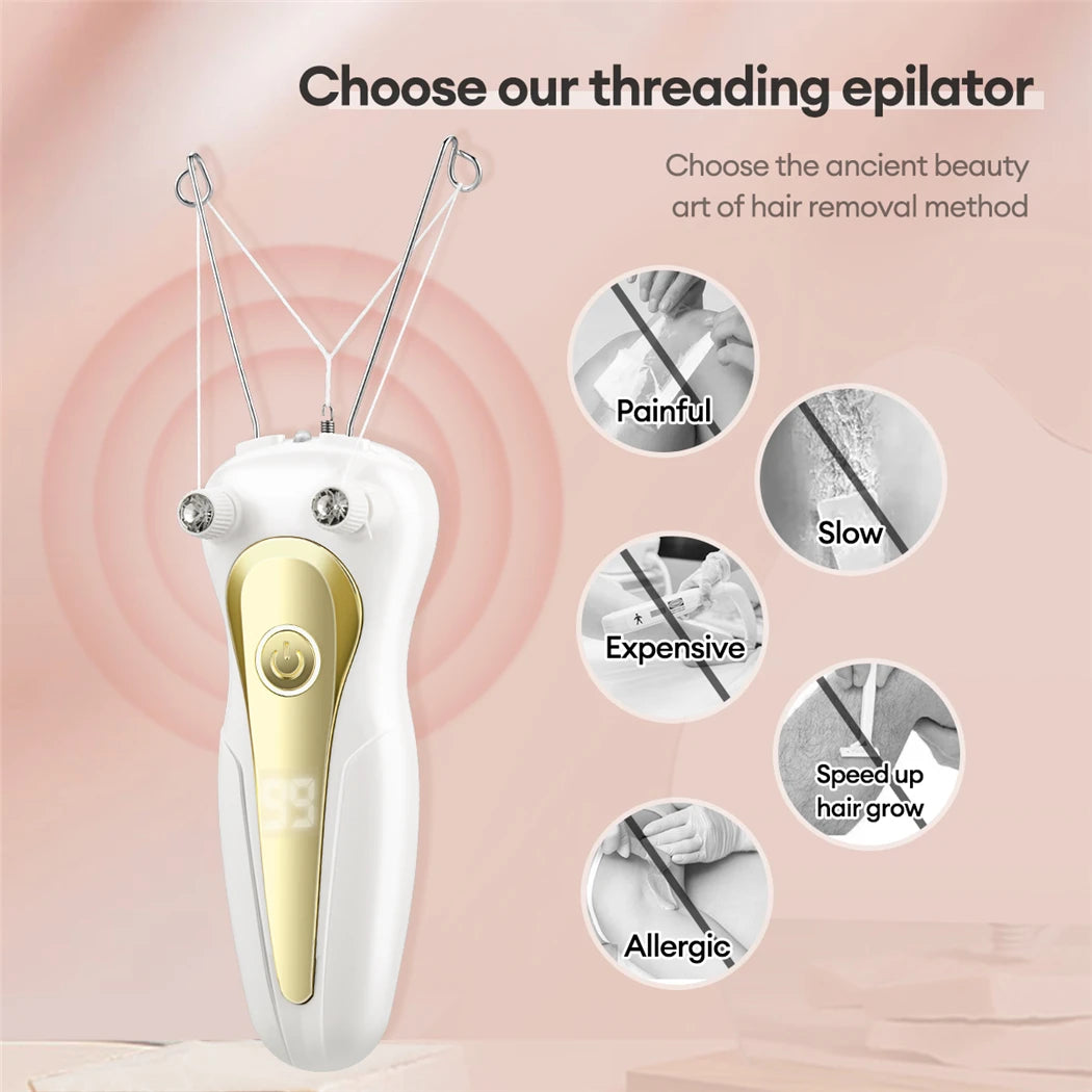 KentDO™ Electric Body Hair Remover – Cotton Thread Epilator