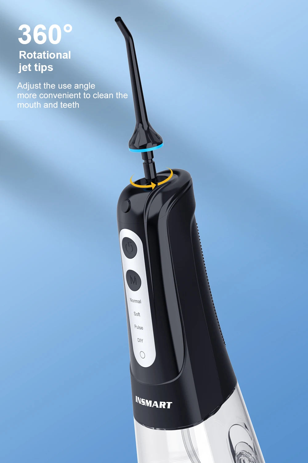 KentDO™ 300ML Portable Oral Irrigator – Water Flosser for Teeth Cleaning