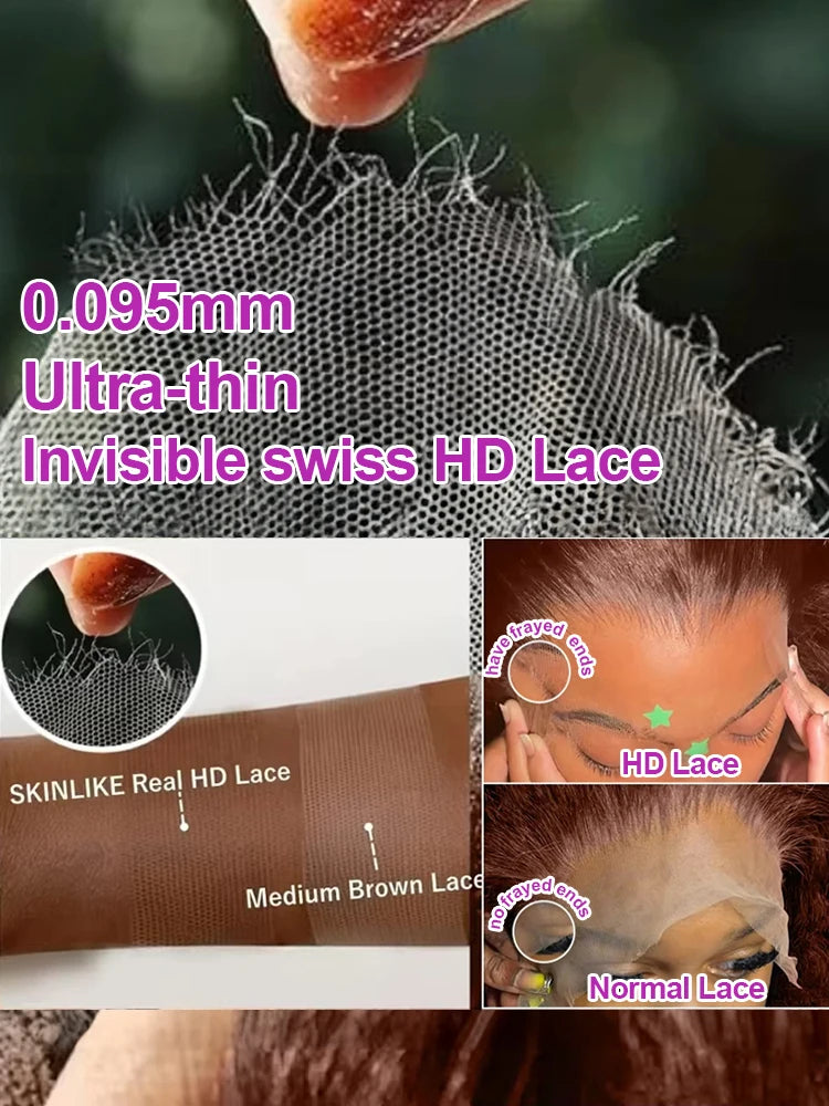 KentDO™ Deep Curly Human Hair Wig – Natural Volume & Shine