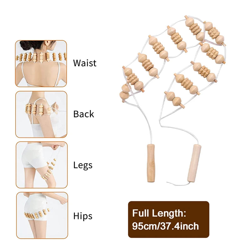 KentDO™ Wooden Back Massager – Pain Relief & Body Shaping