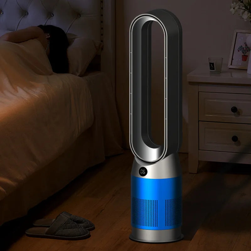 Bladeless Tower Fan 42-Inch | Quiet Cooling & Heat for Homes