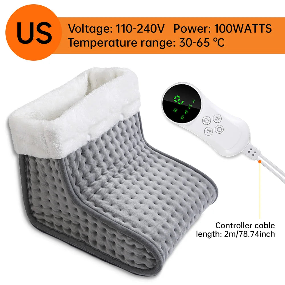Electric Heated Foot Warmer with 9-Level Temperature Control
