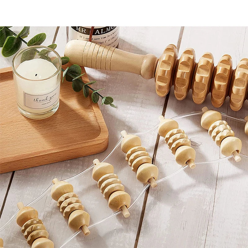 KentDO™ Wooden Back Massager – Pain Relief & Body Shaping