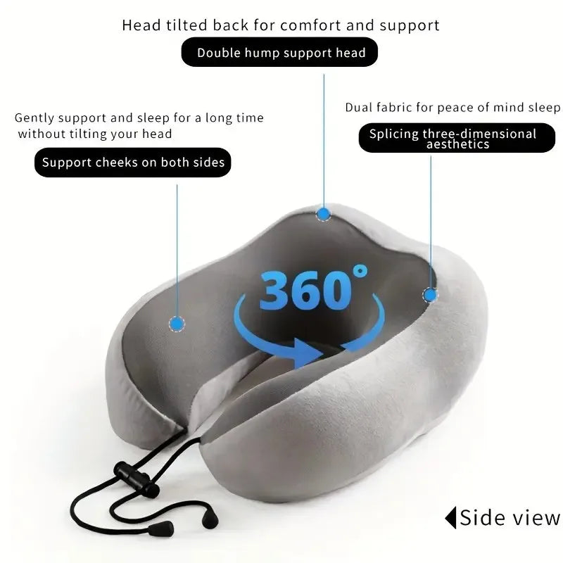 KentDO™ U-Shaped Travel Pillow – Ergonomic Neck Support Anywhere