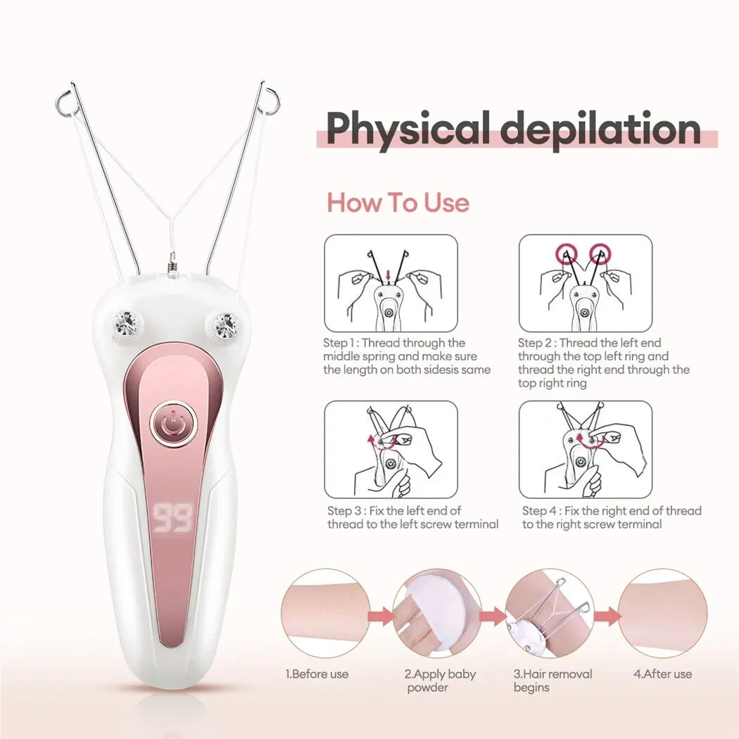 KentDO™ Electric Body Hair Remover – Cotton Thread Epilator