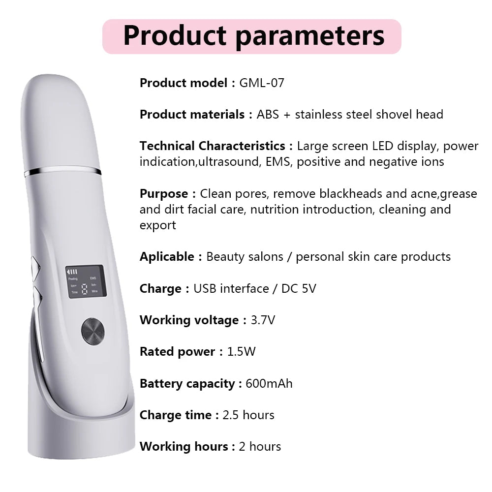 KentDO™ Ultrasonic Face Scrubber – Deep Pore Cleansing