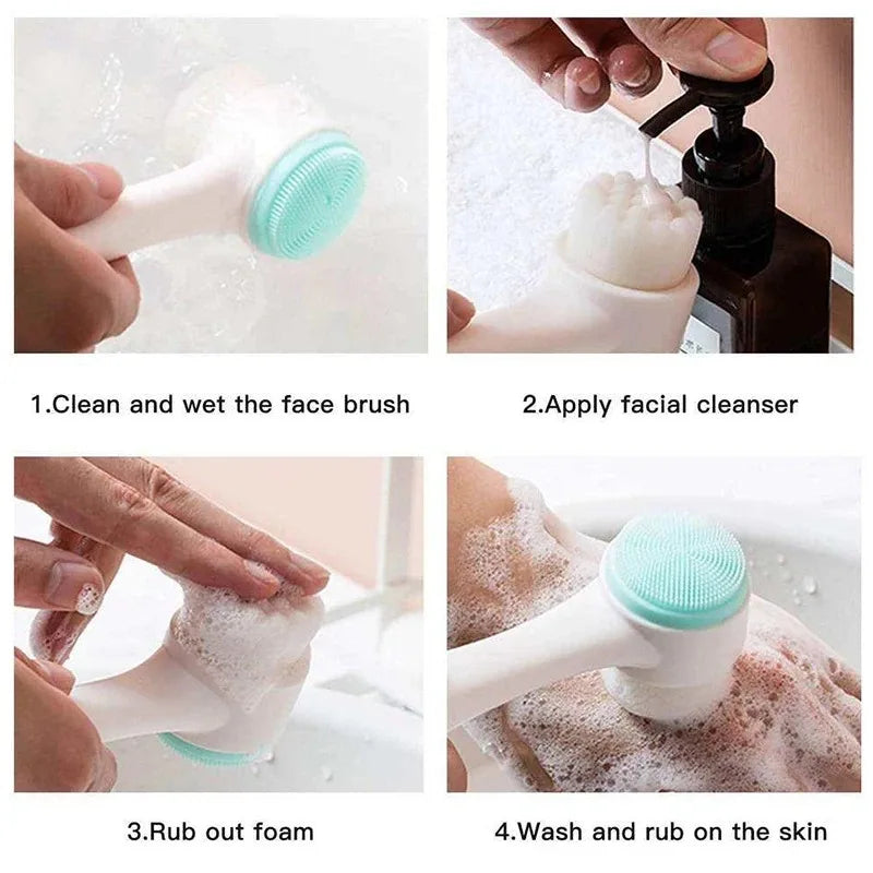 KentDO™ 3D Silicone Facial Cleansing Brush for Deep Pore Care