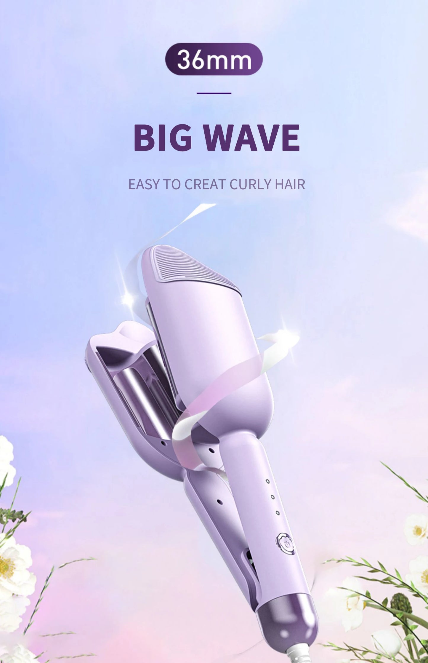 KentDO™ 36mm Ceramic Hair Curler – Long-Lasting Waves
