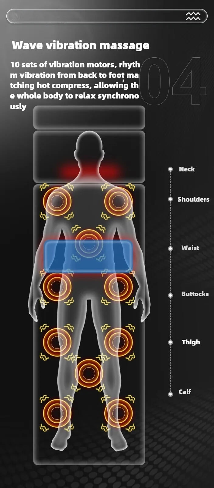 KentDO™ Full Body Massage Mattress – Heated Deep Relaxation