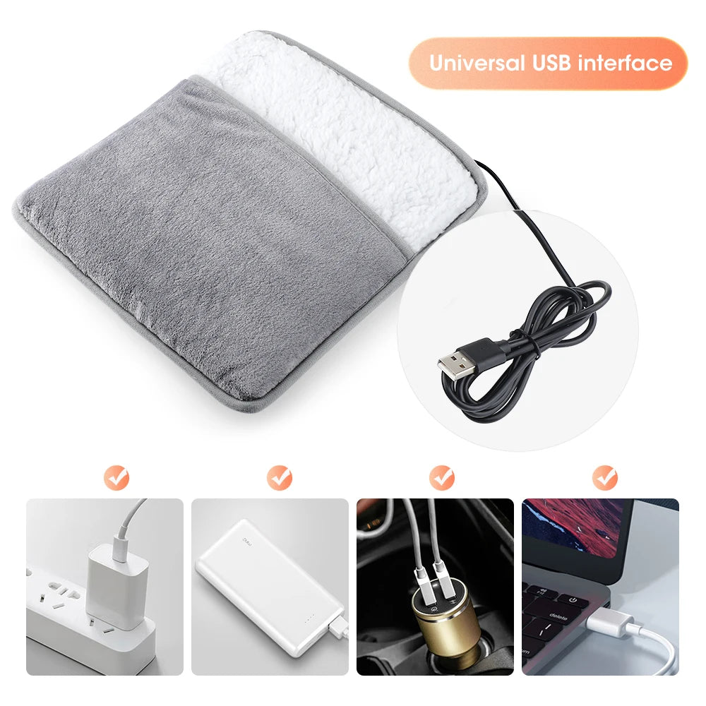 KentDO™ USB Electric Foot Warmer – Soft & Safe Heating Pad