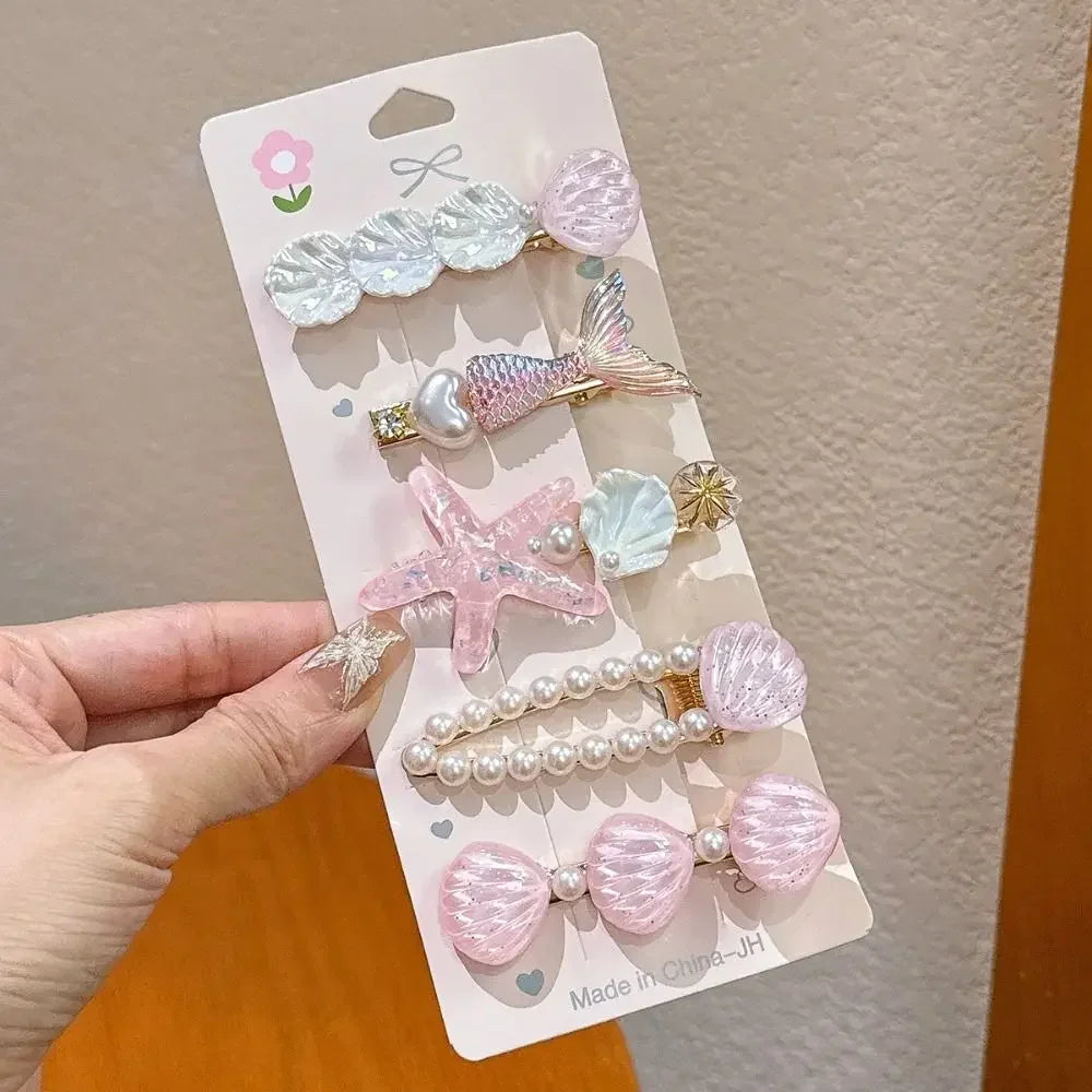 Shell Starfish Hair Clips for Cute Mermaid-Inspired Styles