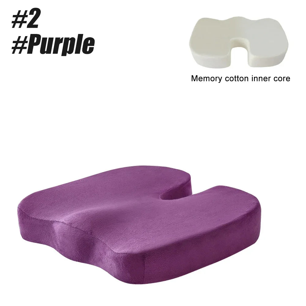 KentDO™ Memory Foam Seat Cushion – Coccyx & Back Relief