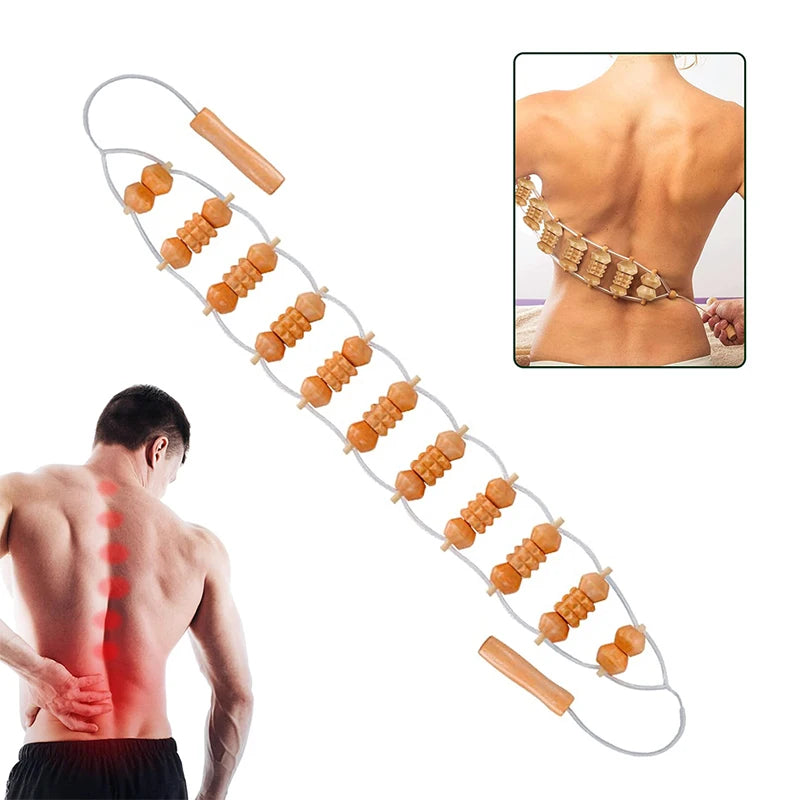 KentDO™ Wooden Back Massager – Pain Relief & Body Shaping