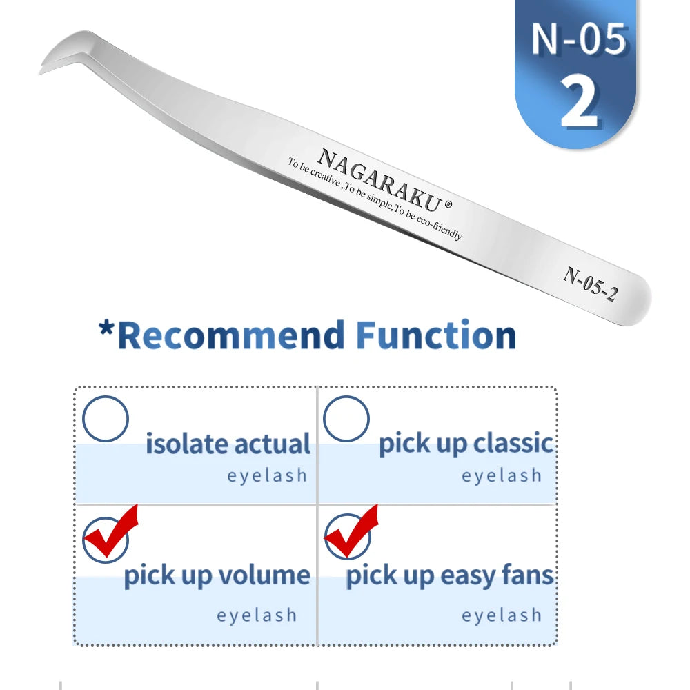 KentDO™ Precision Eyelash Tweezers – Stainless Steel Grip