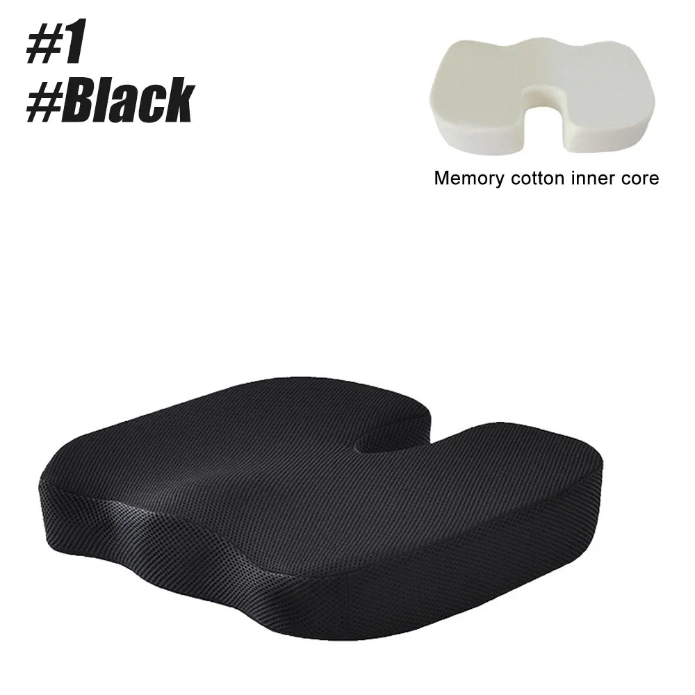 KentDO™ Memory Foam Seat Cushion – Coccyx & Back Relief