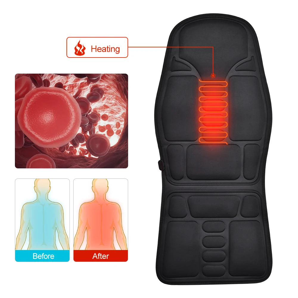 KentDO™ Infrared Back Massager Cushion – Full Body Relief