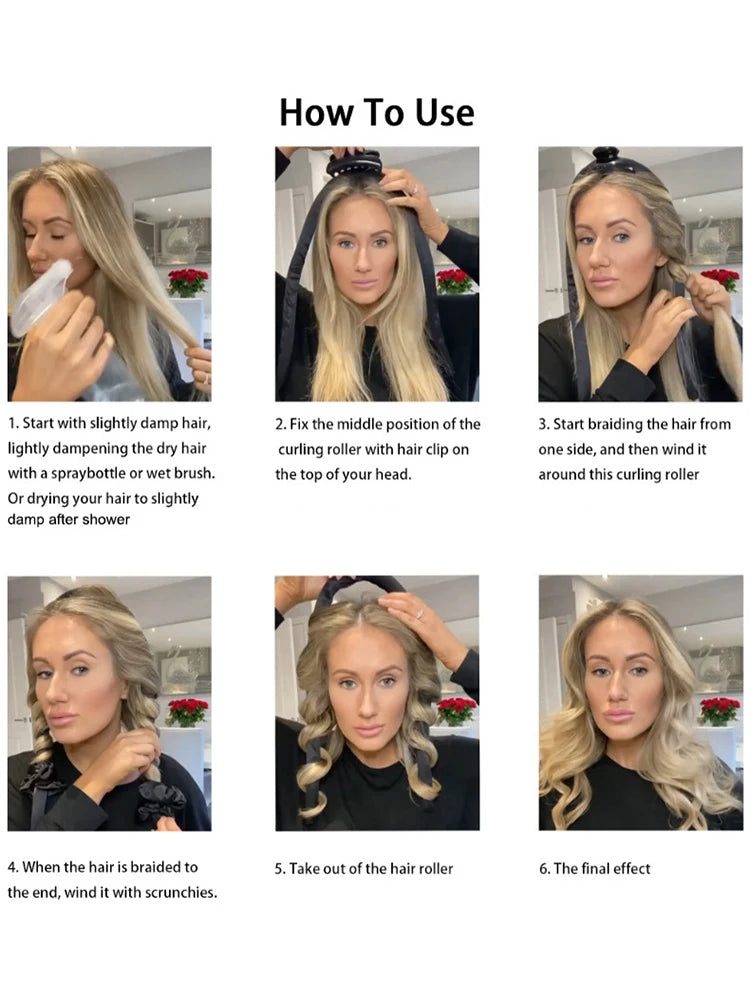 KentDO™ Heatless Hair Curler – Soft, Shiny Curls Overnight