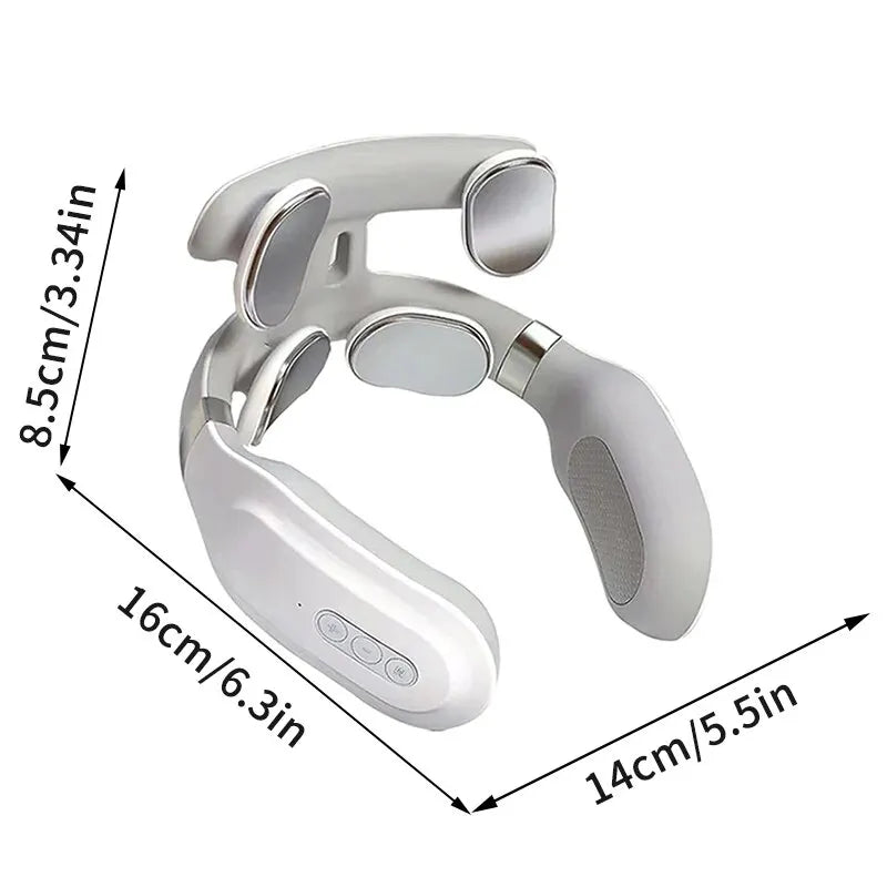 KentDO™ 4-Head Neck Massager with Heat & Vibration Relief