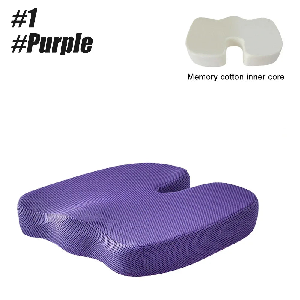 KentDO™ Memory Foam Seat Cushion – Coccyx & Back Relief