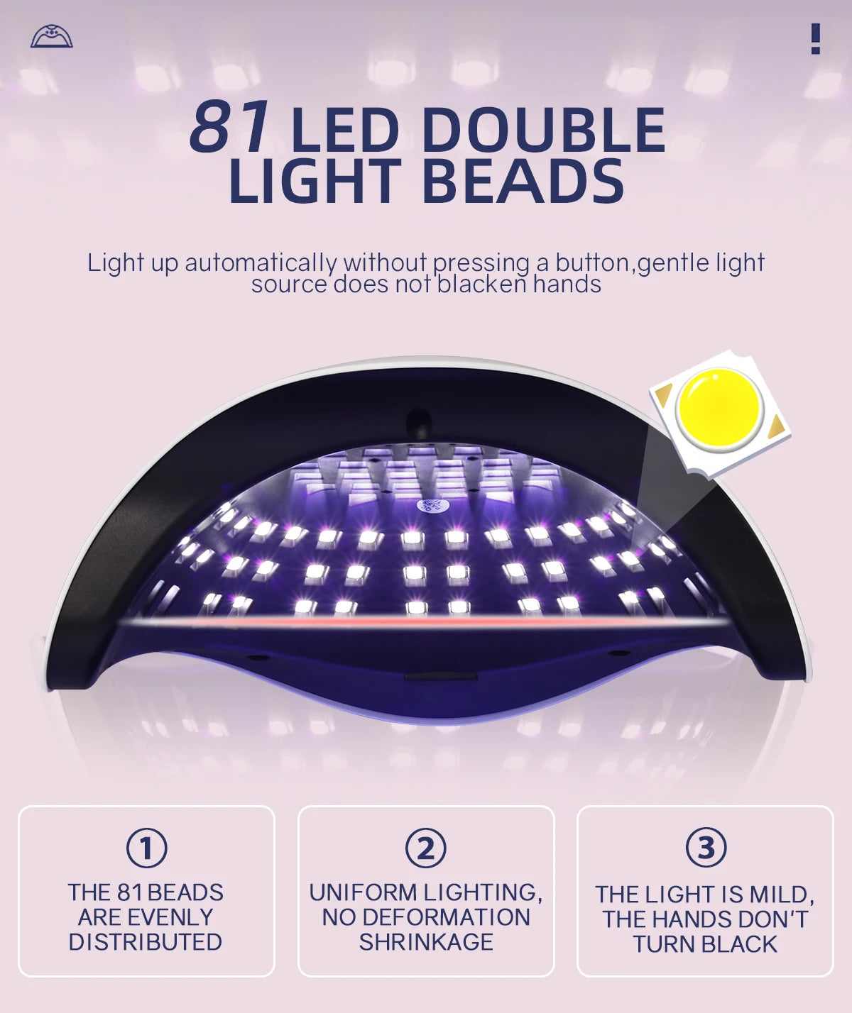 KentDO™ UV Nail Lamp 380W Fast-Dry LED Gel Dryer