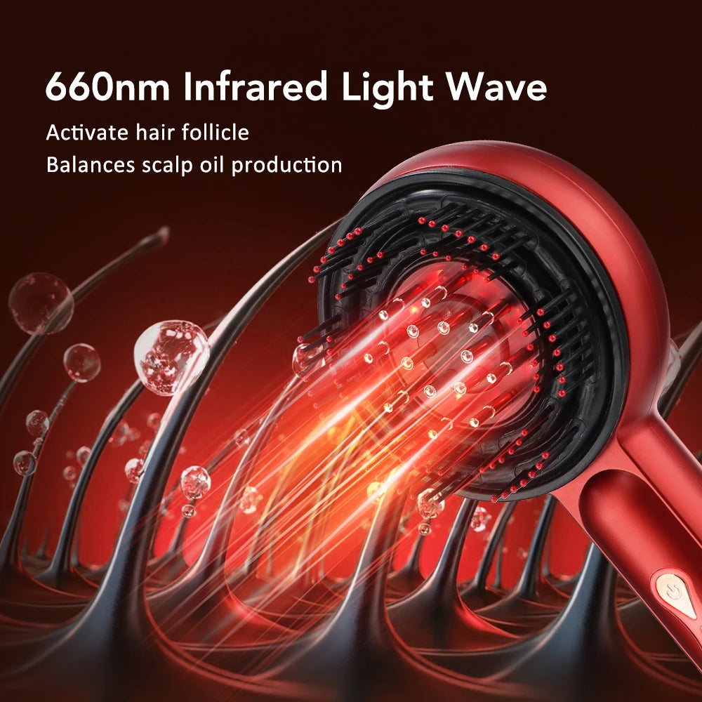 KentDO™ Electric Scalp Massager – Light Therapy for Hair Growth
