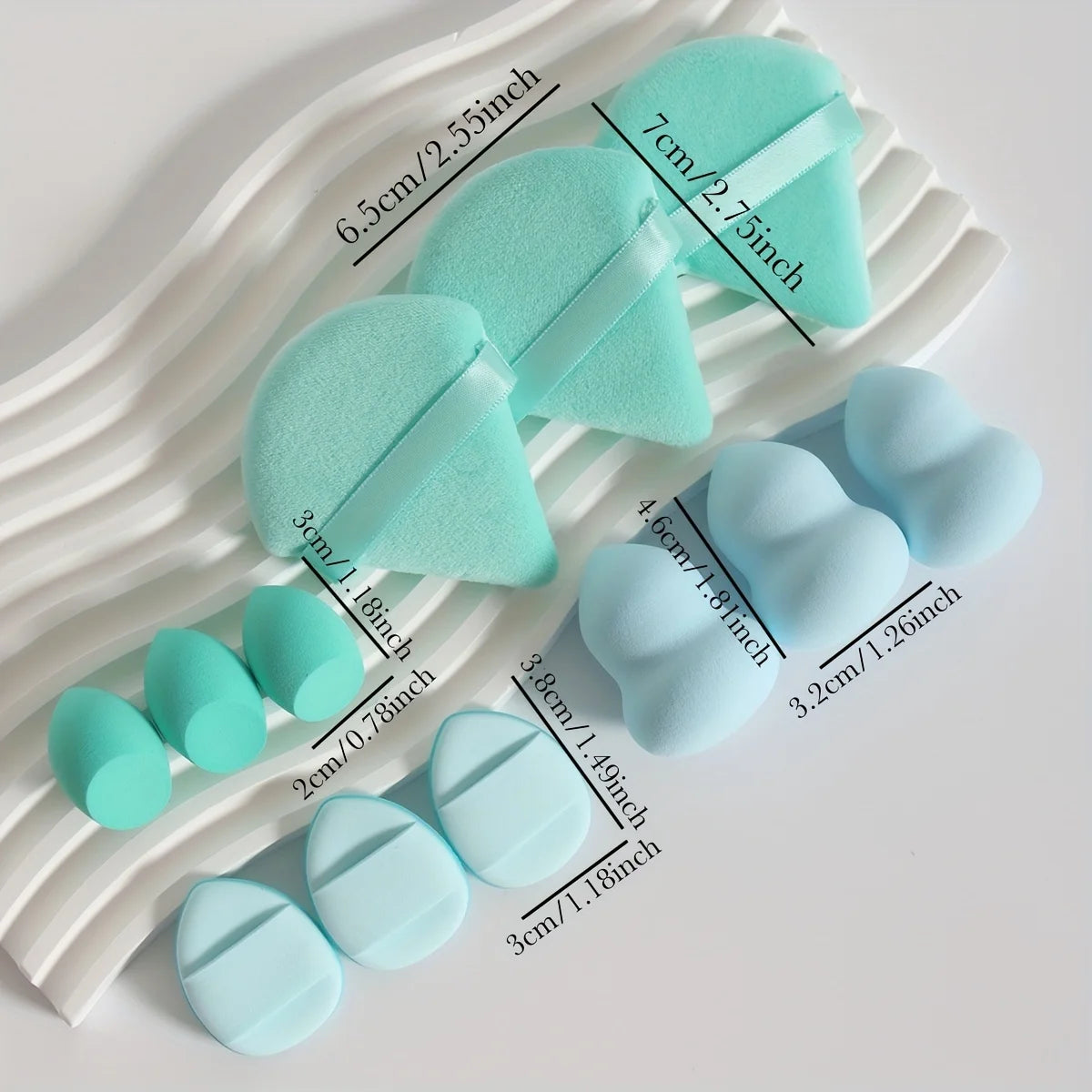 KentDO™ 12-Piece Makeup Sponge Set – Flawless Application