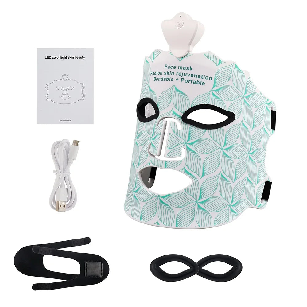 KentDO™ 7-Color LED Silicone Face Mask for Skin Repair & Brightening