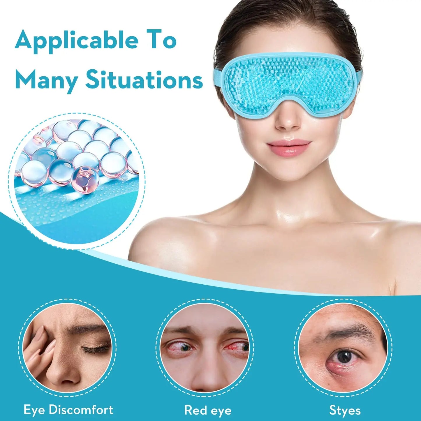 KentDO™ Cooling Eye Mask – Puffy Eye & Migraine Relief