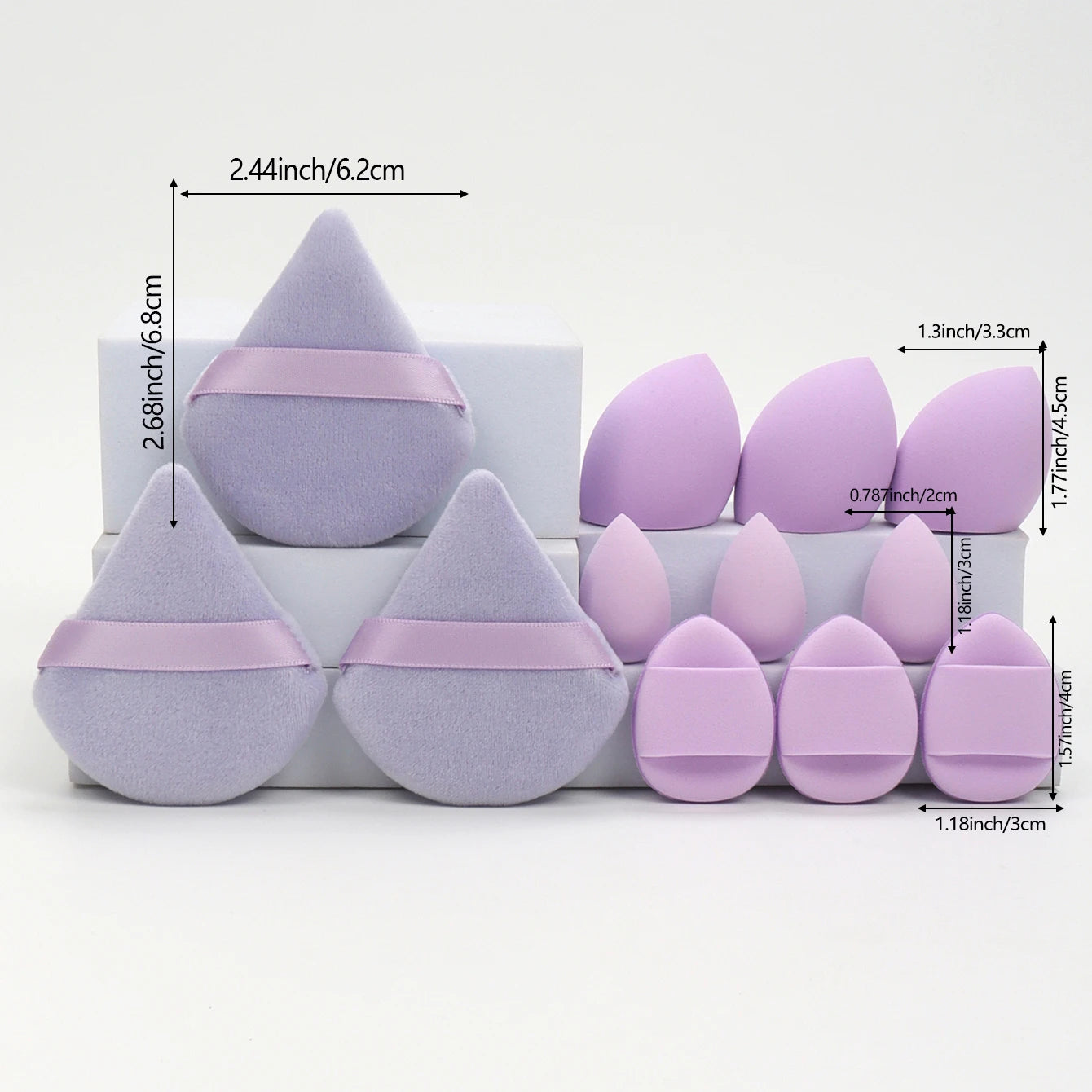 KentDO™ 12-Piece Makeup Sponge Set – Flawless Application