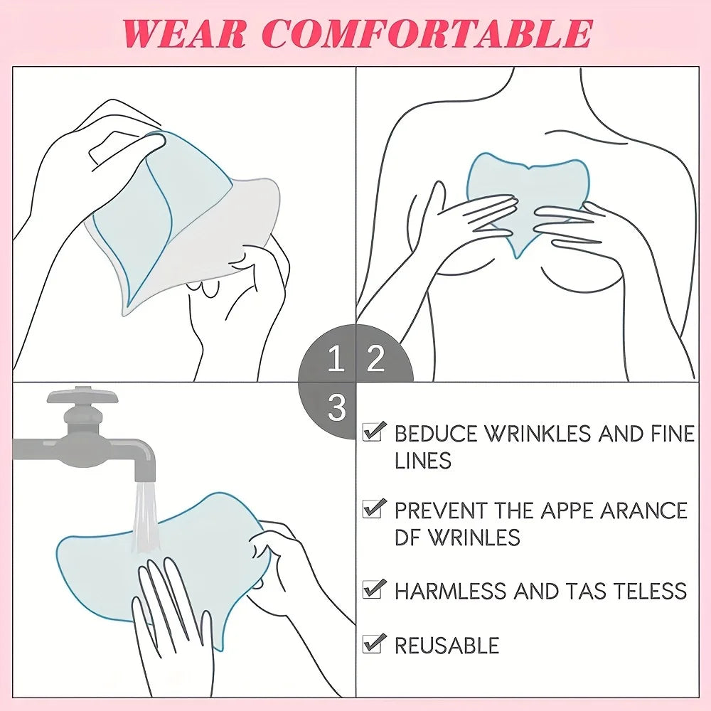 KentDO™ Reusable Silicone Chest Patch – Anti-Wrinkle Lift