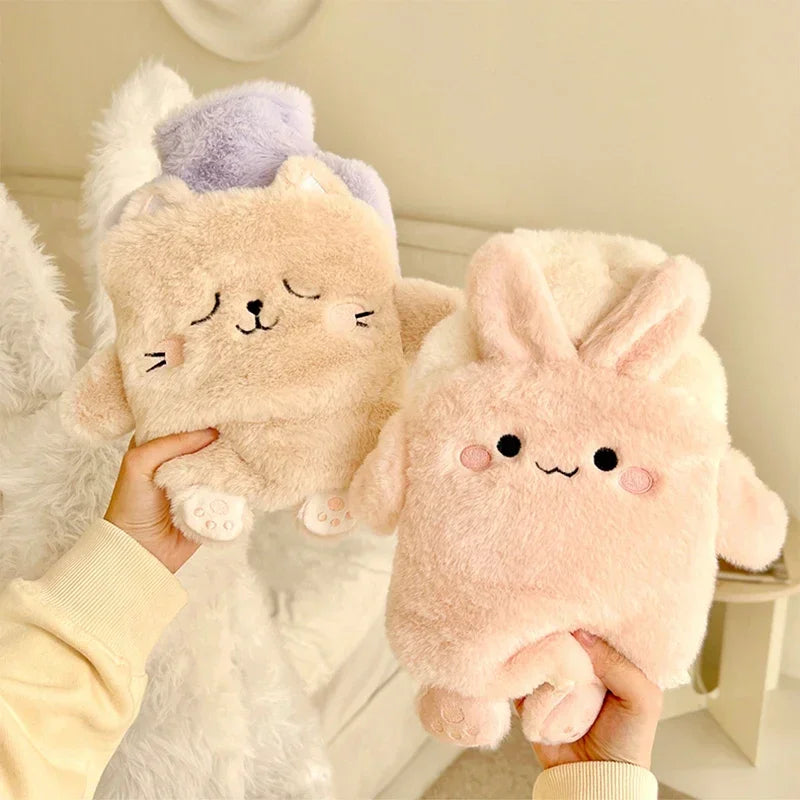 KentDO™ Hot Water Bottle – Plush Cozy Relief for Pain & Warmth