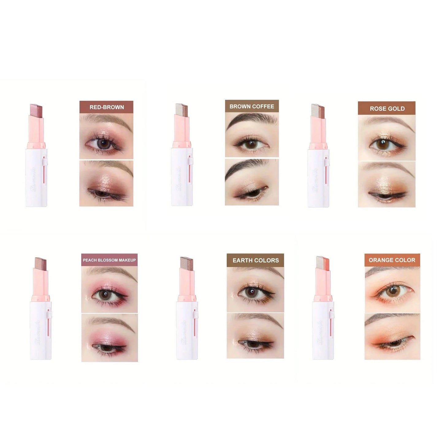 KentDO™ Two-Color Eye Shadow Stick – Natural 3D Gradient Look