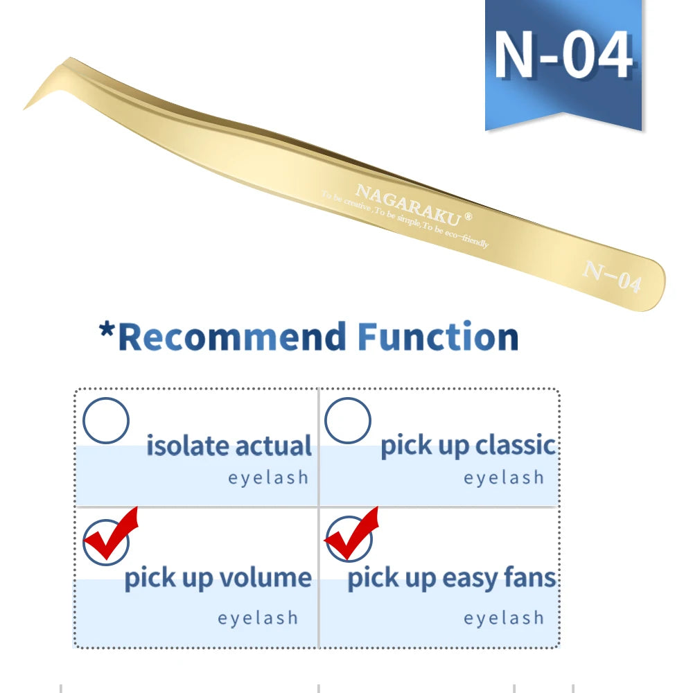 KentDO™ Precision Eyelash Tweezers – Stainless Steel Grip