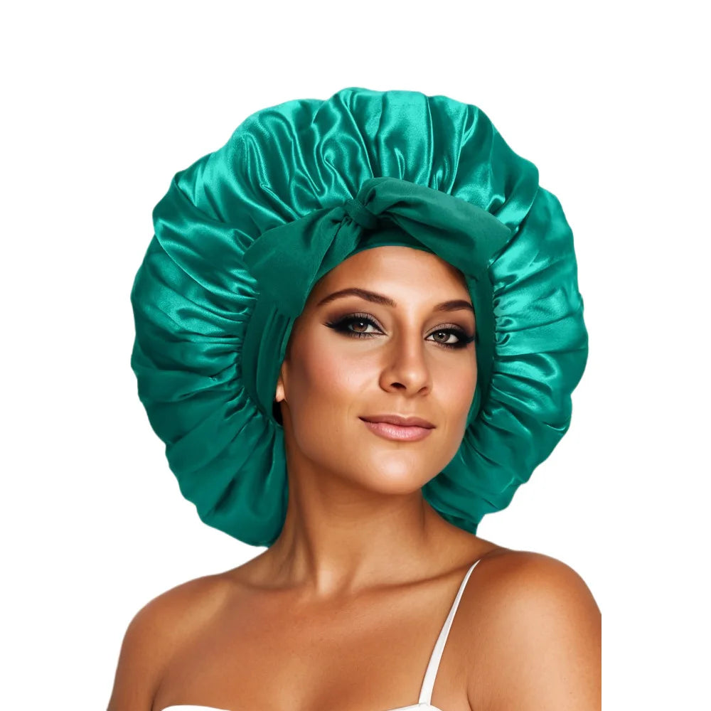 KentDO™ Satin Bonnet for Women – Adjustable Sleep Cap