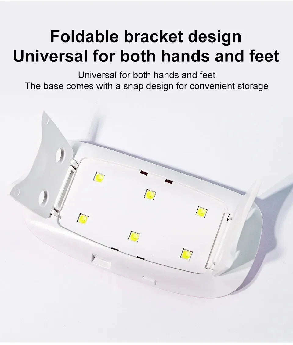 KentDO™ Mini 6W UV LED Nail Dryer – Portable & USB-Powered