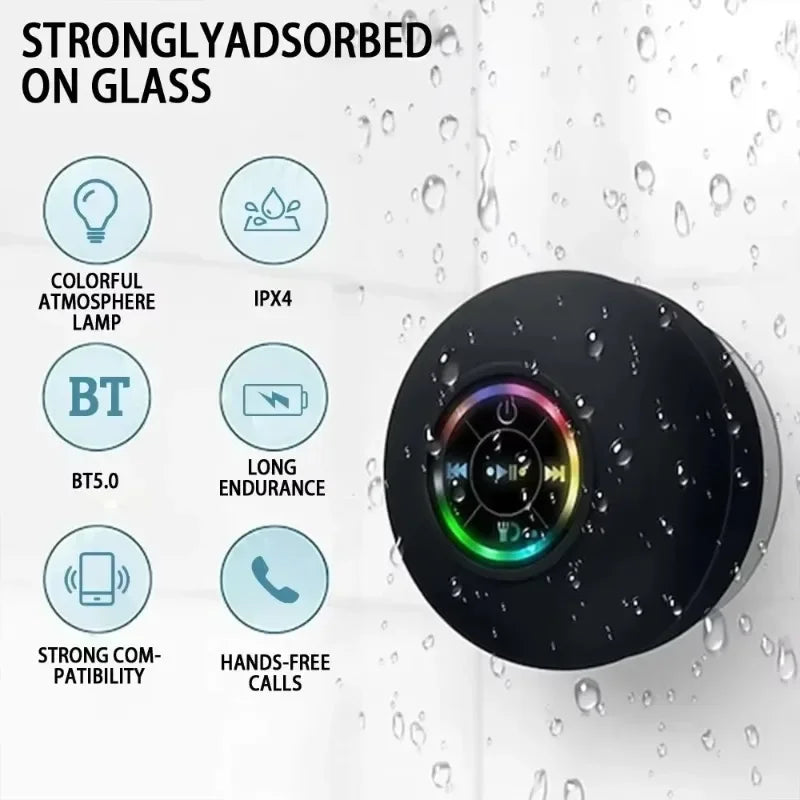 KentDO™ Waterproof Bluetooth Speaker – Shower & Outdoor Fun