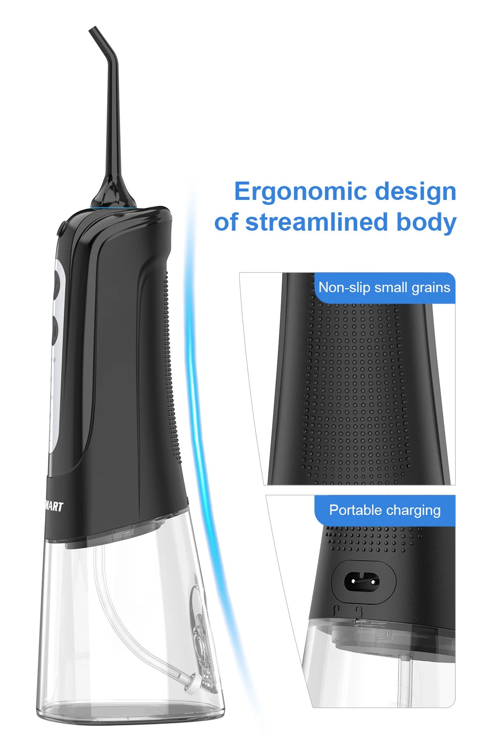 KentDO™ 300ML Portable Oral Irrigator – Water Flosser for Teeth Cleaning
