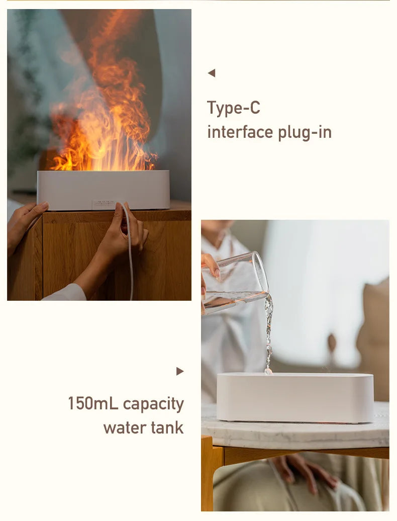 KentDO™ Flame Mist Aromatherapy Diffuser