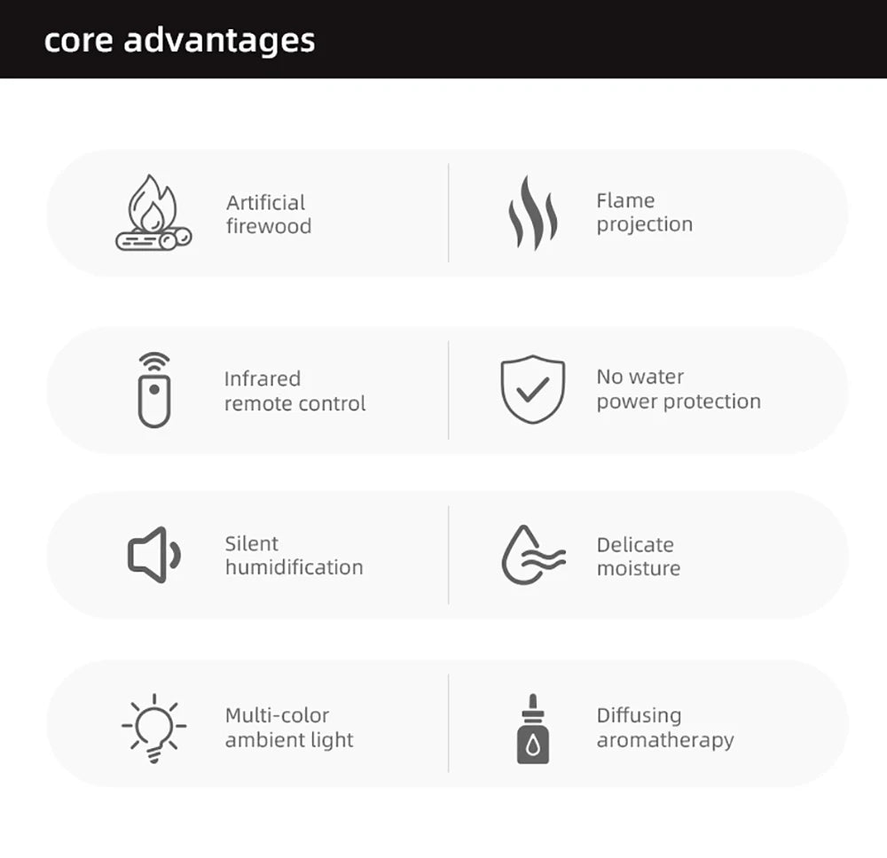 KentDO™ Smart Flame Aromatherapy Humidifier