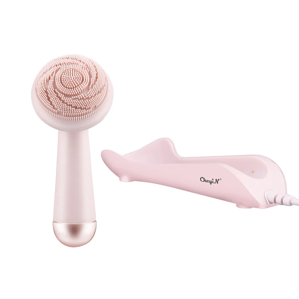KentDO™ Electric Silicone Facial Brush – Deep Pore Cleansing & Massage
