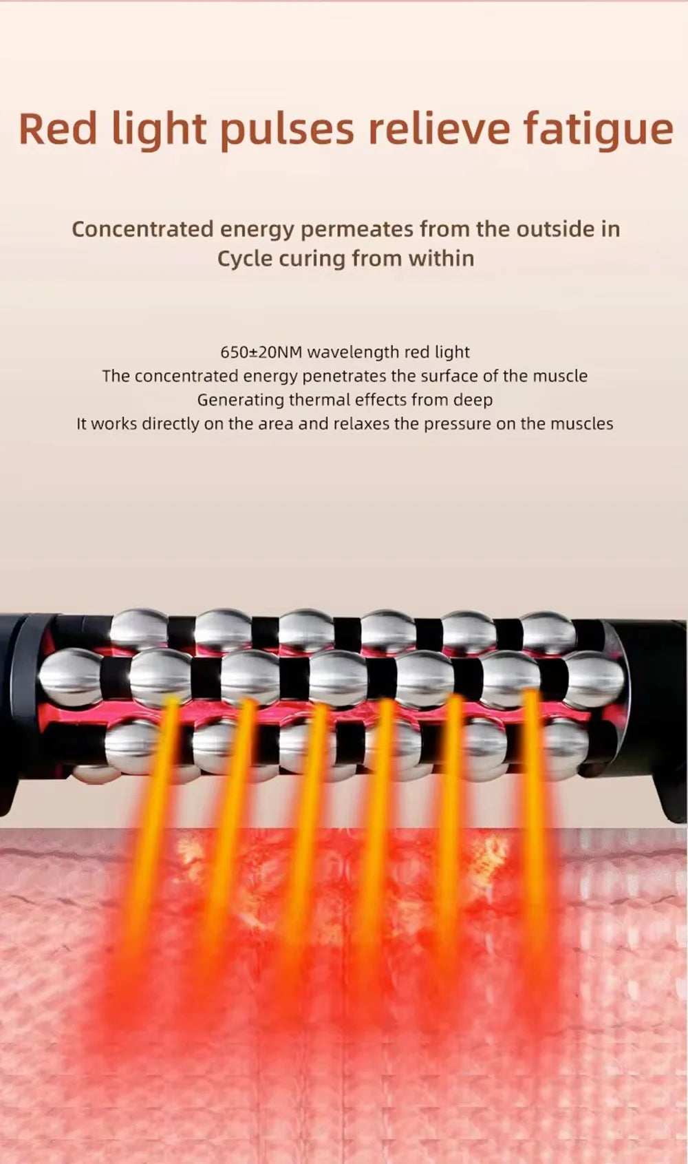 KentDO™ Heated Massage Roller with Red Light Therapy