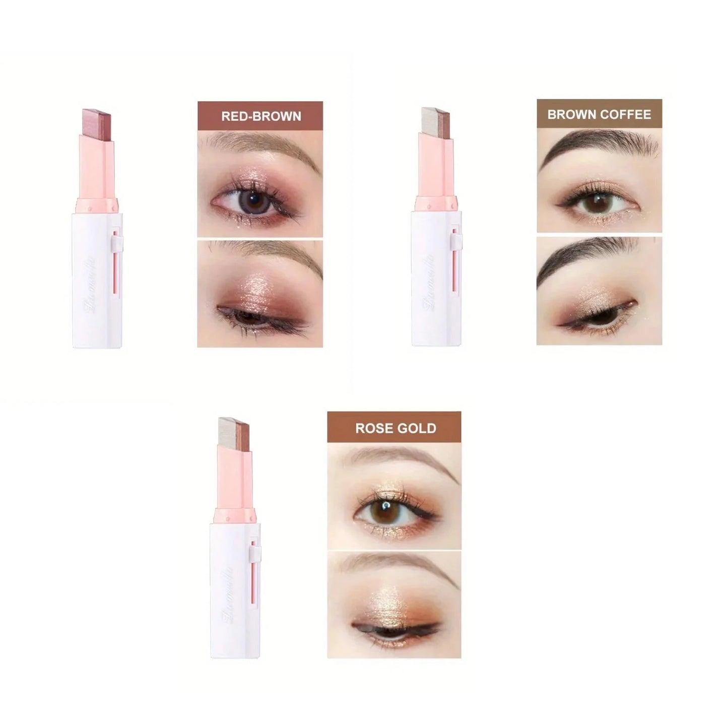 KentDO™ Two-Color Eye Shadow Stick – Natural 3D Gradient Look