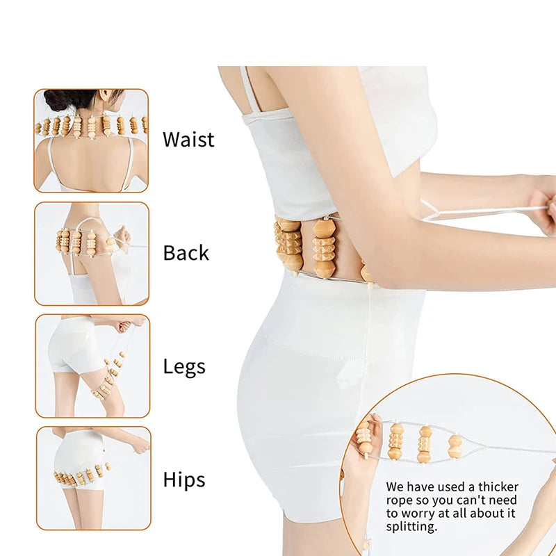 KentDO™ Wooden Back Massager – Pain Relief & Body Shaping