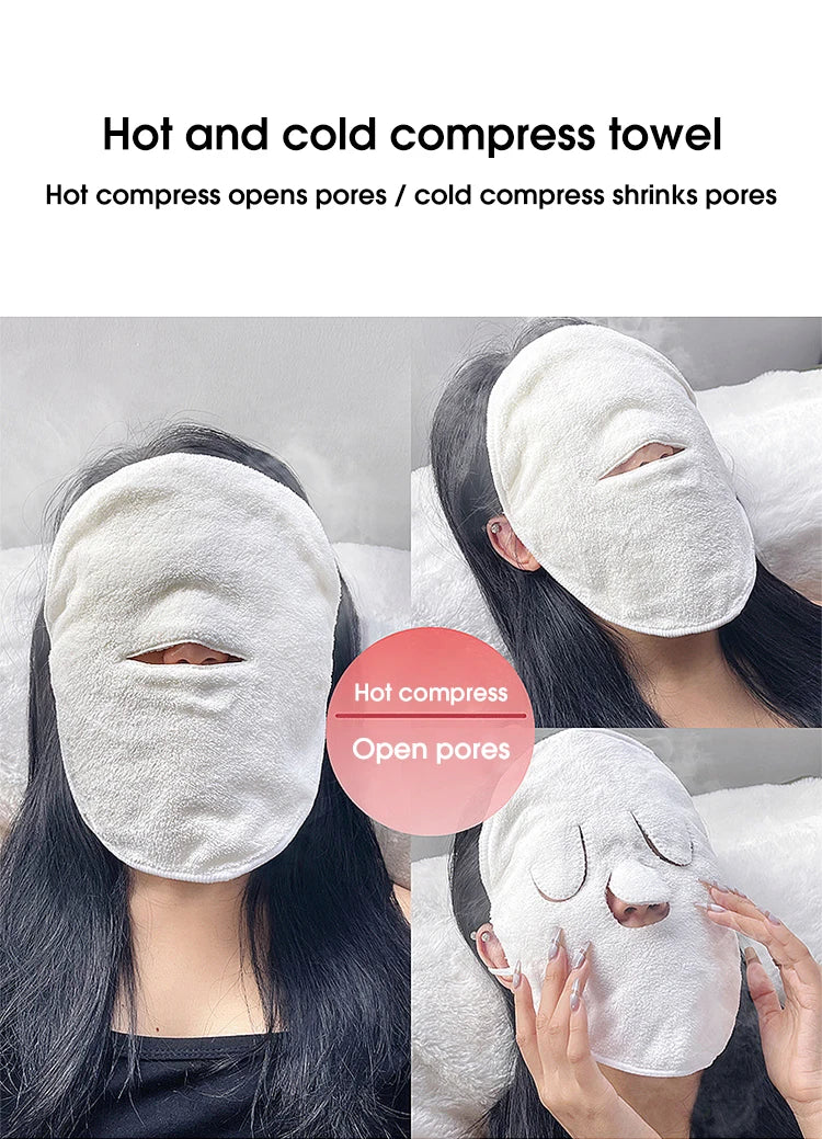 KentDO™ Hot Steam Face Towel – Relaxing Heat & Cold Therapy