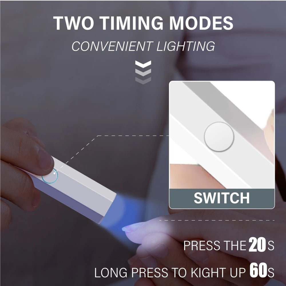 KentDO™ Mini UV LED Nail Dryer – Portable Gel Polish Lamp