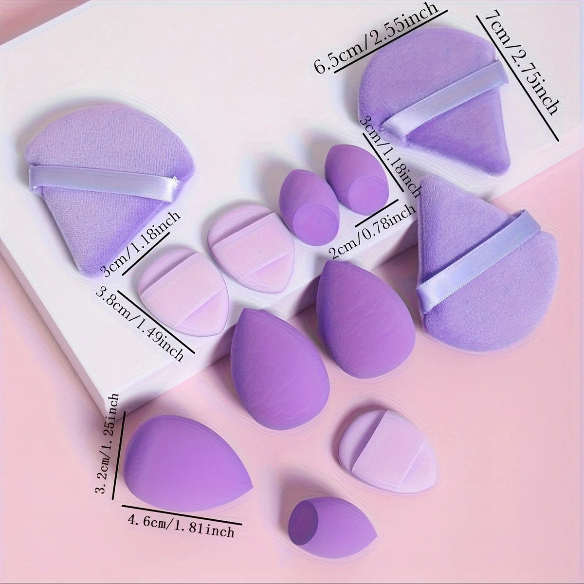 KentDO™ 12-Piece Makeup Sponge Set – Flawless Application