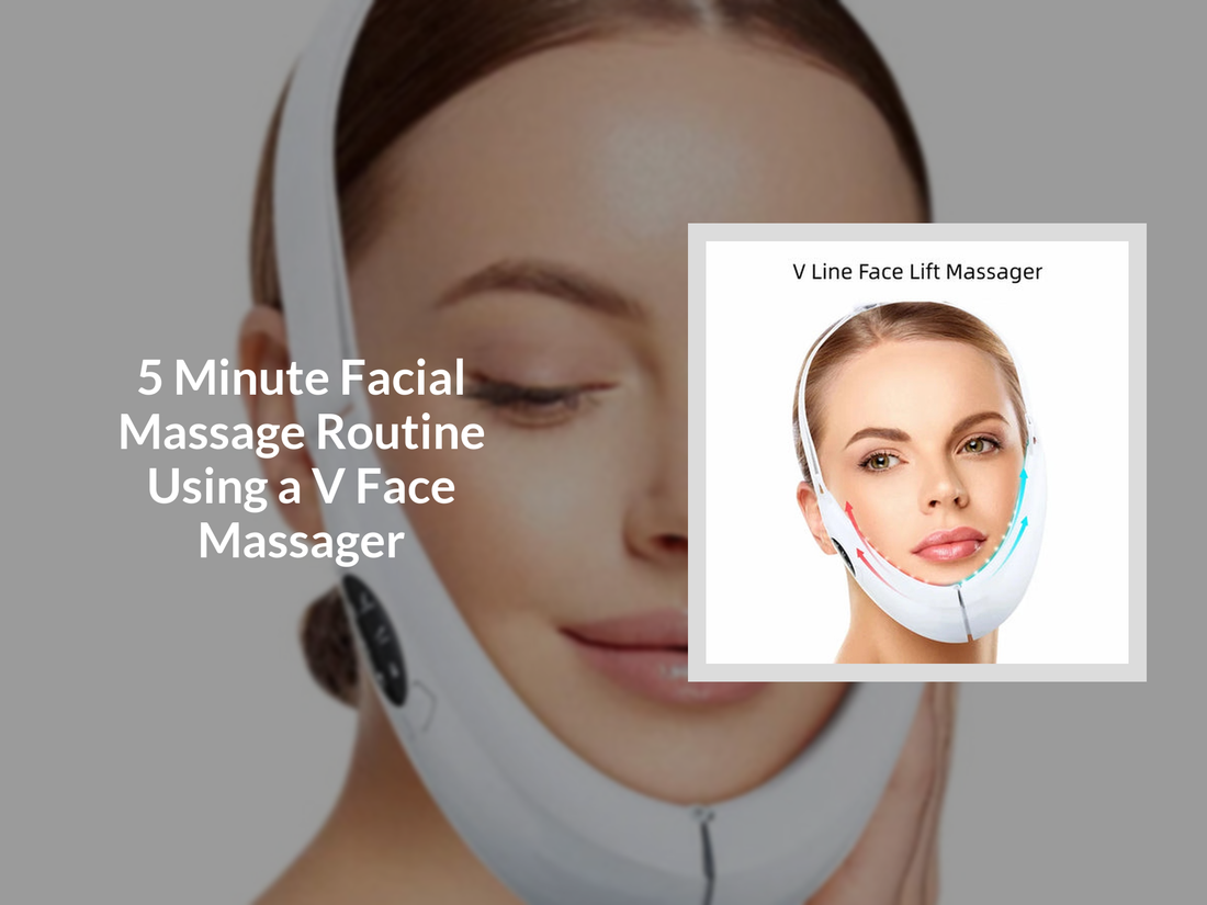 5 Minute Facial Massage Routine Using a V Face Massager