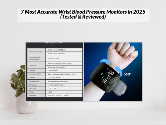 7 Most Accurate Wrist Blood Pressure Monitors in 2025 (Tested & Reviewed)
