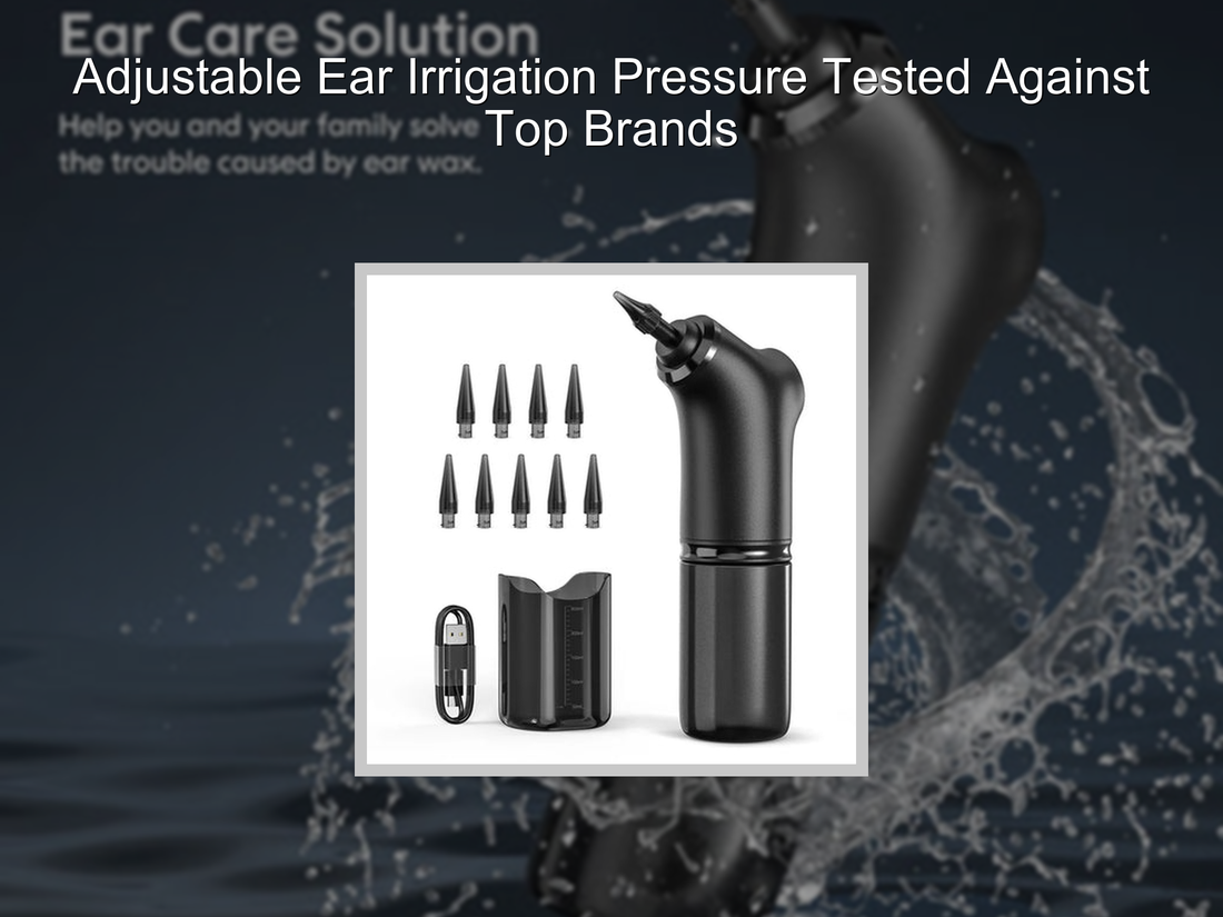Adjustable Ear Irrigation Pressure Tested Against Top Brands