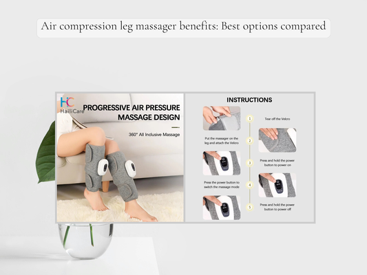 Air compression leg massager benefits: Best options compared